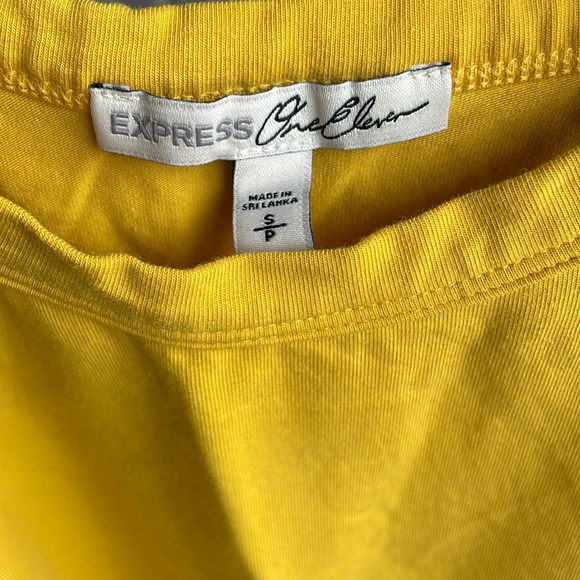 Golden Yellow Express High neck tank crop top - Picture 3 of 4